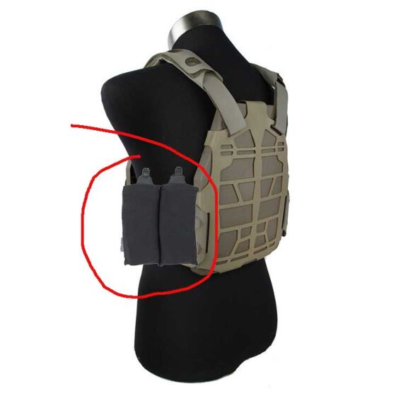 TMC tasca laterale porta caricatore m16 per tattico frame Plate carrier (nera)