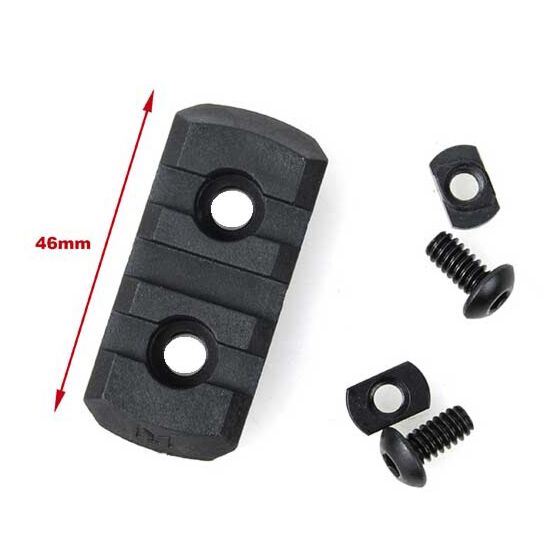 TMC 3 slot 20mm nylon rail for M-LOK hand guard (black)