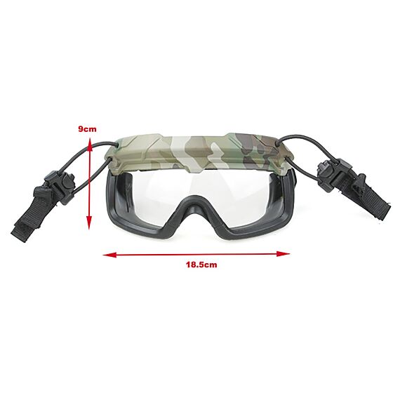 TMC occhiali tattici SF QD per elmetti (multicam)