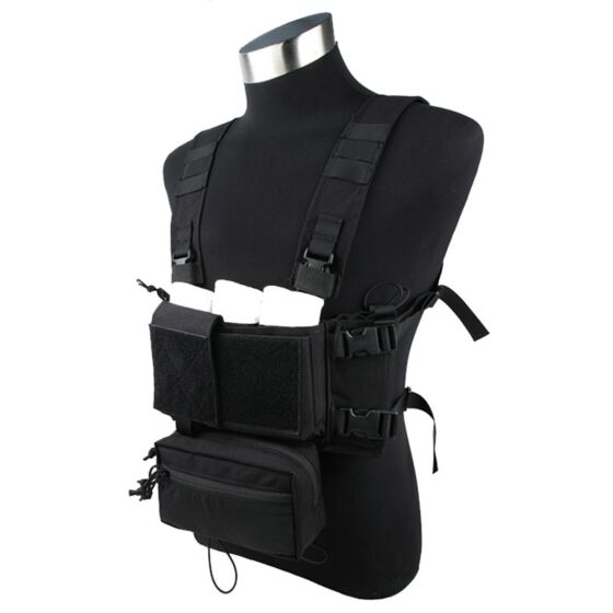 TMC Pettorina MCR chest rig set A (nero)