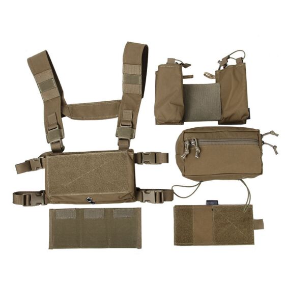 TMC Pettorina MCR chest rig set B (coyote brown)