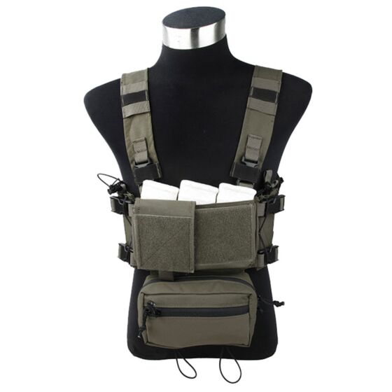TMC Pettorina MCR chest rig set A (ranger green)