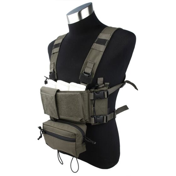 TMC Pettorina MCR chest rig set A (ranger green)