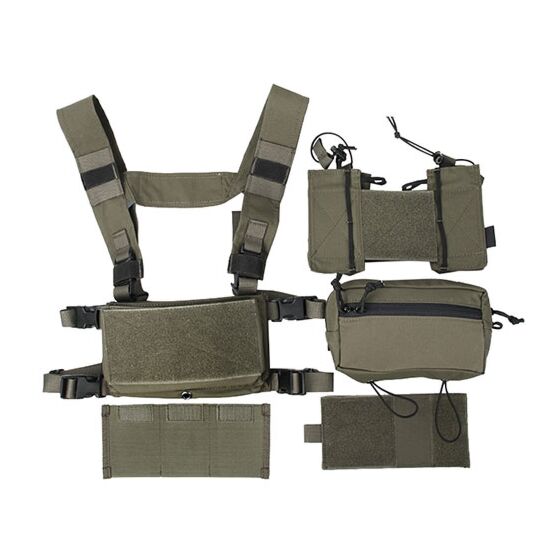 TMC Pettorina MCR chest rig set A (ranger green)