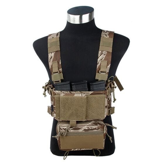TMC Modular chest rig Type A (sand tiger stripes)