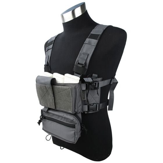 TMC Pettorina MCR chest rig set A (wolf grey)