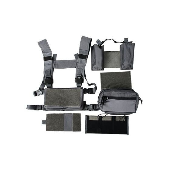 TMC Pettorina MCR chest rig set A (wolf grey)