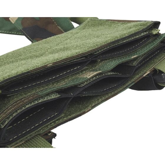 TMC Pettorina MCR chest rig set A (woodland camo)
