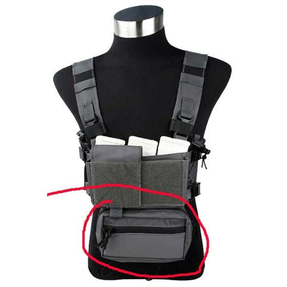 TMC drop pouch for MCR chest (wolf grey)