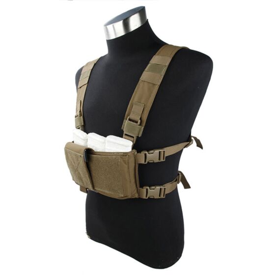 TMC Pettorina MCR chest rig set B (coyote brown)