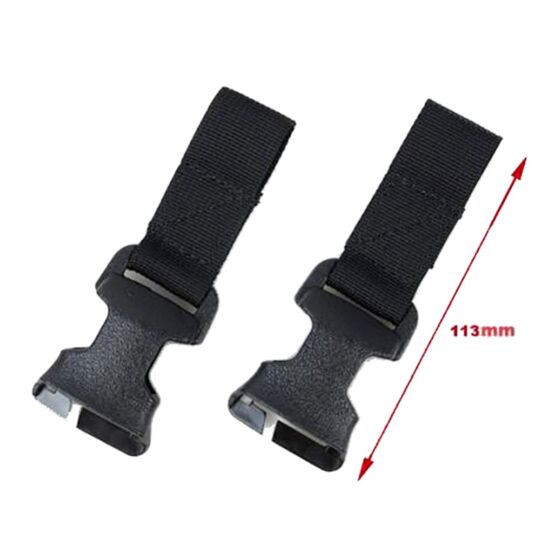 TMC clip buckle set for SS style MCR chest panel (black)