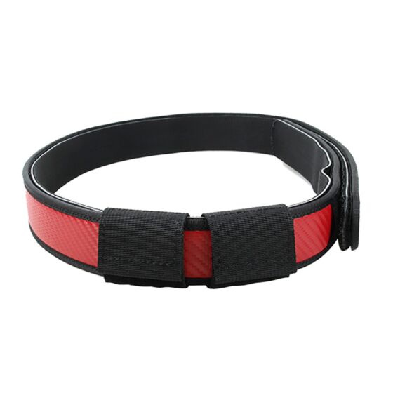 TMC cinturone IPSC carbon style belt (nero/rosso)