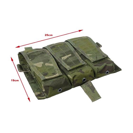 TMC Tri pouch flap panel for AVS/JPC tactical vest (multicam tropic)