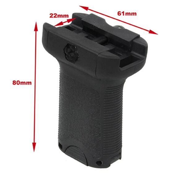 TMC grip anteriore BCM foregrip corta per fucili (nera)