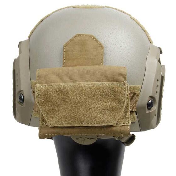 TMC tasca batterie per elmetti velcrata (coyote brown)
