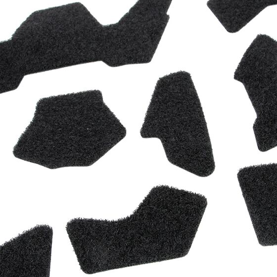 TMC stick set in velcro per elmetti (nero)