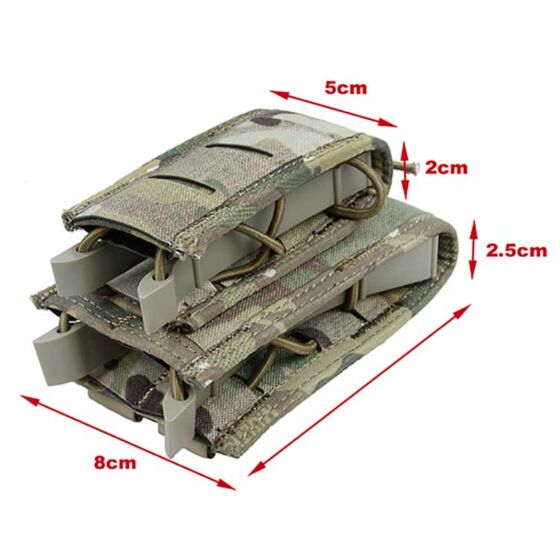 TMC tasca HG type 2.0 doppio vano caricatore m16 + pistola (multicam)