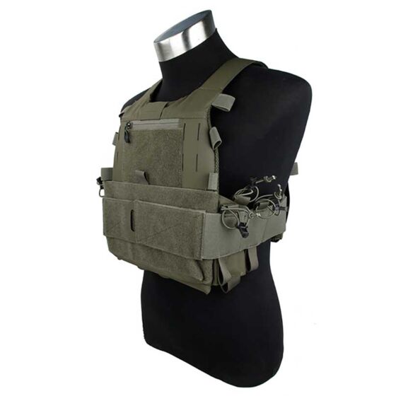TMC giubbino tattico ASPC laser cut plate carrier (ranger green)