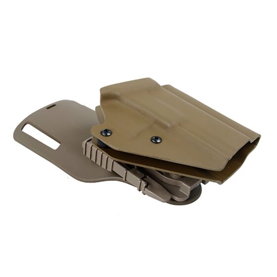 TMC fondina rigida in KYDEX® RD style per pistola tipo glock (dark earth)
