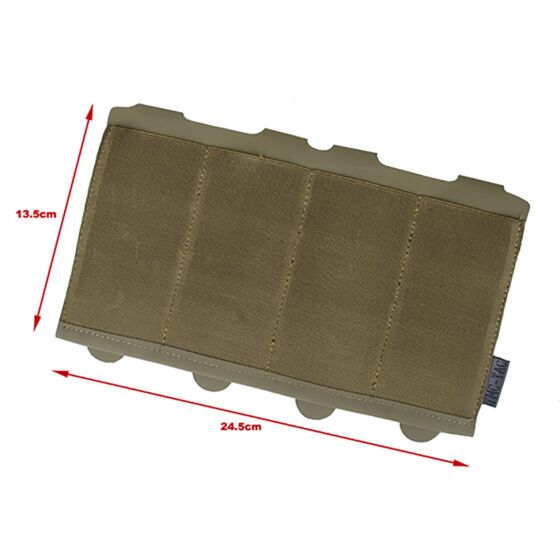 TMC tasca aperta BFG style quadrupla caricatore smg (tan)