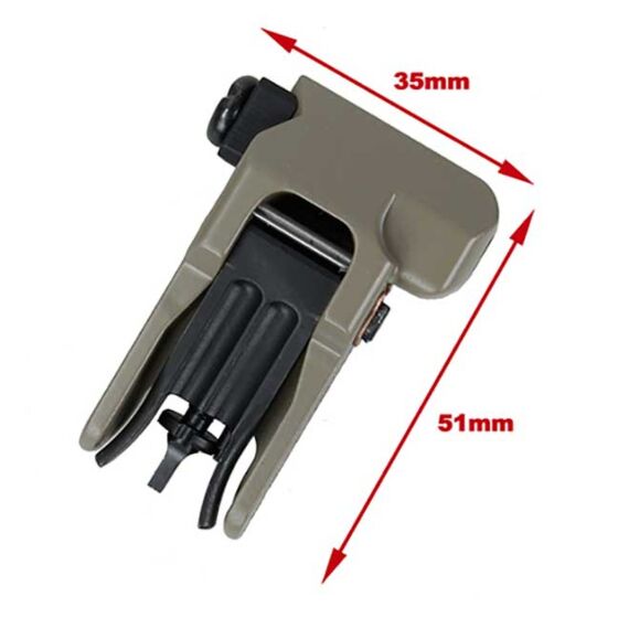 TMC mirino anteriore 600Mt KAC type flip up (dark earth)