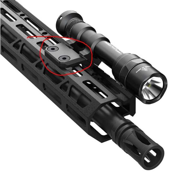 Sotac AD style OFF-SET flashlight mount for M-LOK handguards (black)
