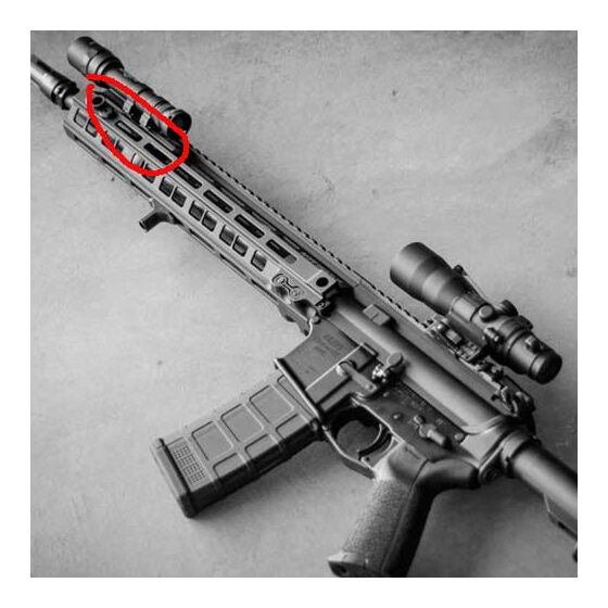 TMC by DIJIA torcia MD-18650 style per astine M-LOK (nera)