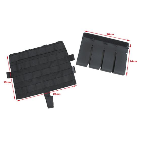 TMC pannello porta caricatori MP5 con inserto in KYDEX per tattico AVS/JPC (nero)