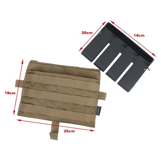 TMC pannello porta caricatori MP5 con inserto in KYDEX per tattico AVS/JPC (coyte brown)