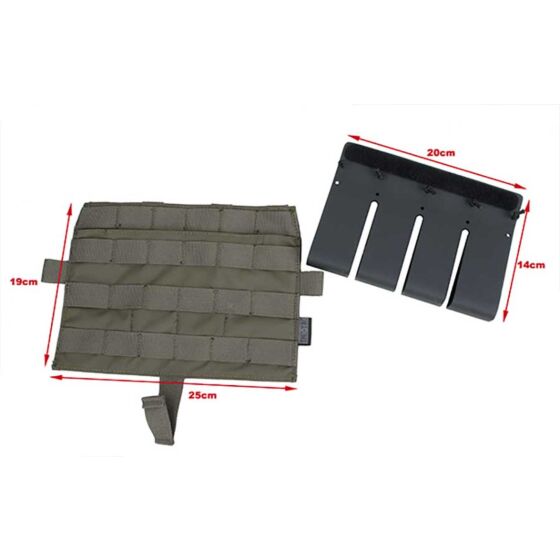 TMC MP5 pouch panel with KYDEX insert for AVS/JPC tactical vest (ranger green)