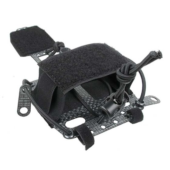 TMC tasca BATTERY FRAME per elmetti velcrata (nera)