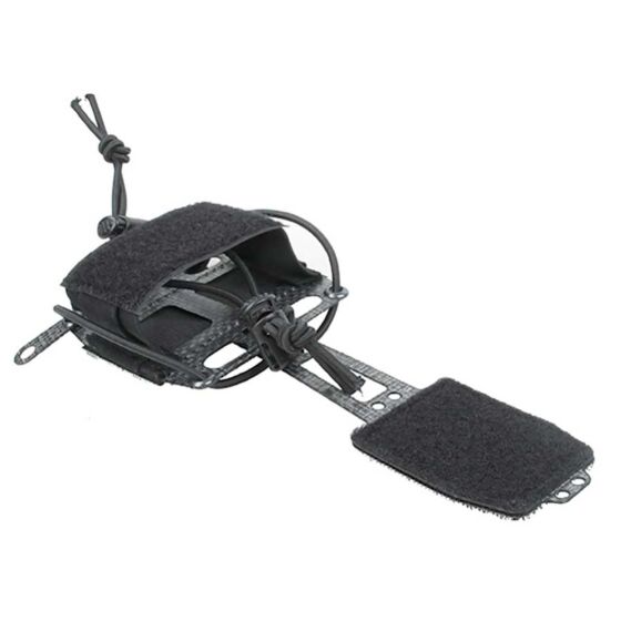 TMC tasca BATTERY FRAME per elmetti velcrata (nera)