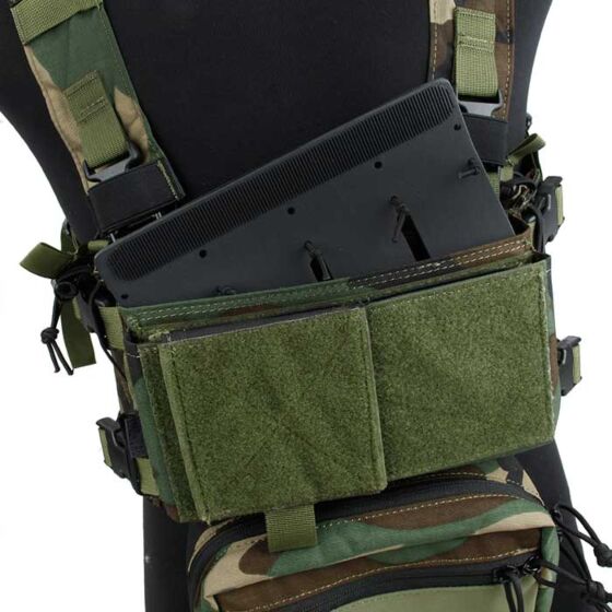 TMC inserto porta caricatori SMG in KYDEX® per SS chest vest (nero)