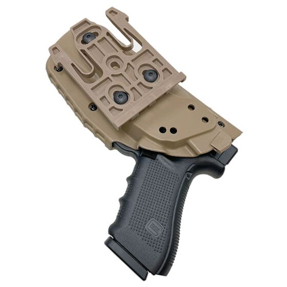 TMC by W&T fondina rigida ALS per pistola tipo Glock (dark earth)