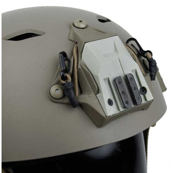 TMC piastra porta braccetto DPAM per attacco elmetti SUREFIRE (dark earth)