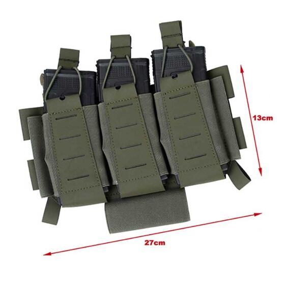 TMC tasca Placard FCV style triplo caricatore M4 (ranger green)