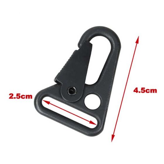 TMC anello HK style in acciaio per cinghia (nero)