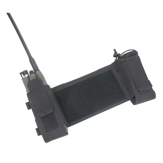 TMC tasca doppia laterale porta radio (nera)