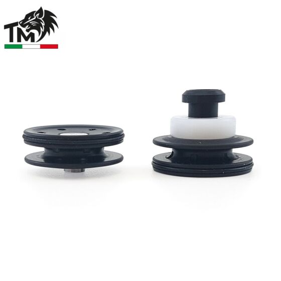 TopMax Testa pistone NERA in DELRIN e cuscinetto in DELRIN – TPNMM-D