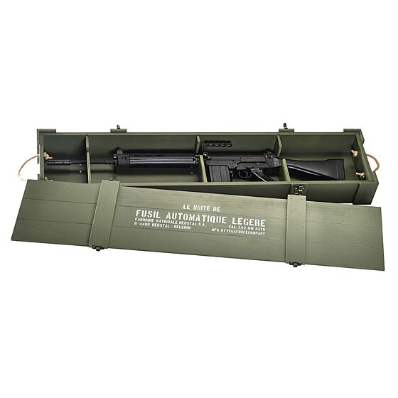 VFC LAR gas blowback rifle deluxe with wood box (FAL L1A1)