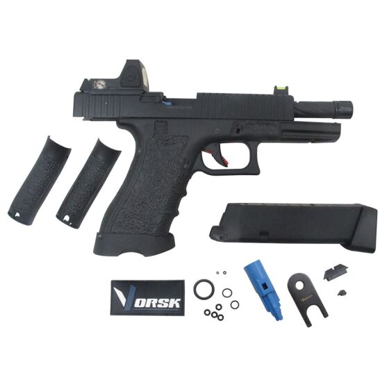 Vorsk g17 Custom BDS full metal gas pistol (black)