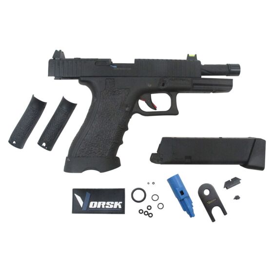 Vorsk pistola a gas g17 Custom full metal (nera)