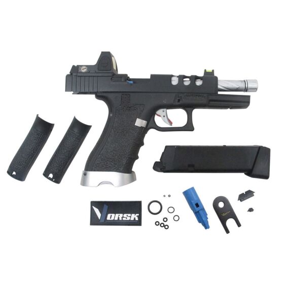 Vorsk g17 Vented BDS full metal gas pistol (black)