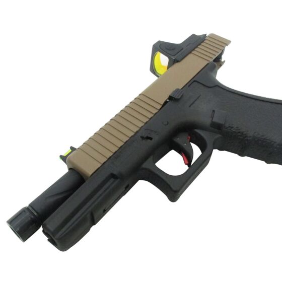 Vorsk pistola a gas g17 Custom BDS full metal (nera/tan)
