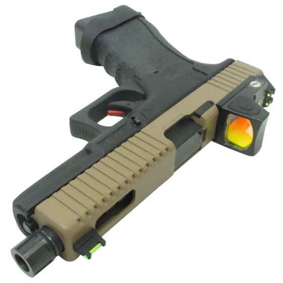 Vorsk pistola a gas g17 Custom BDS full metal (nera/tan)