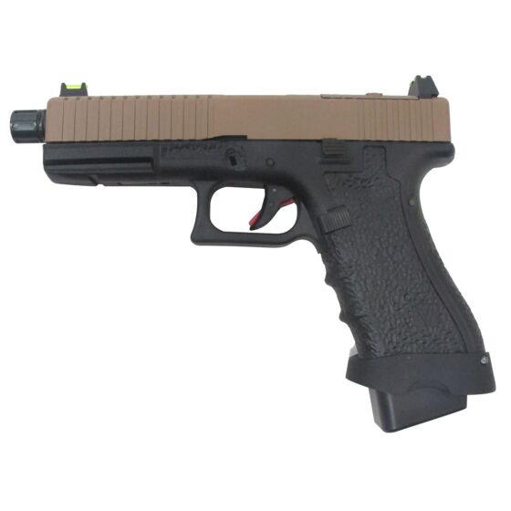 Vorsk pistola a gas g17 Custom full metal (nera/tan)