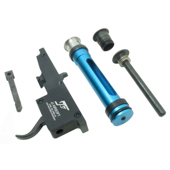 JJ Airsoft steel trigger box 90° + piston & spring guide for vsr10 sniper rifle