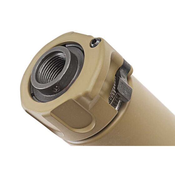 5KU silenziatore SF MINI WARDEN con spegni fiamma 14mm- (tan)