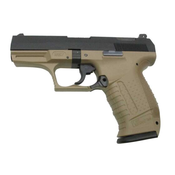 We P99 style full metal gas pistol (tan)