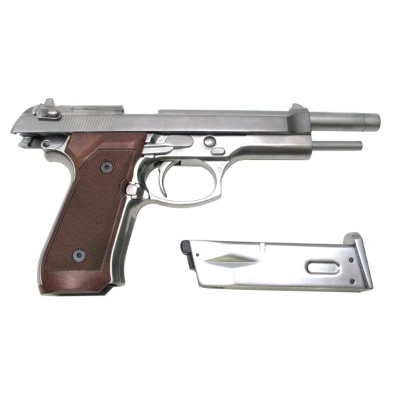 We m92L full metal gas pistol (inox)